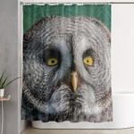grey owl shower curtain 0