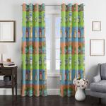 growing up monsters pokemon window curtain 0