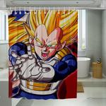 grown vegeta dragon ball shower curtains 0