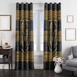 grunge wood vegas golden knights window curtain 0