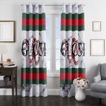 gucci pattern window curtains 0
