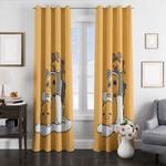 gudetama x we bare bears window curtains 0