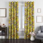 gudetama yellow illustration cartoon window curtain 0