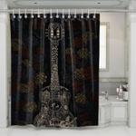 guitar coco mexico ornament shower curtains 0