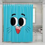 gumbal watterson face shower curtains 0