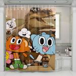 gumball and darwin shower curtains 0