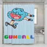 gumball flying shower curtains 0