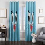 gumball watterson blue window curtains 0