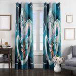 haku and chihiro flying window curtains 0