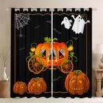 halloween pumpkin car blackout curtains halloween trick or treat curtains october 31th gift idea blackout window curtains 100 polyester 41 7 107 9 0