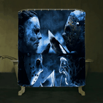 halloween shower curtain set scary killer freddy jason michael 0