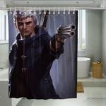 hand gun nero devil may cry shower curtains 0