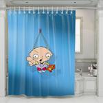 hang baby family guy angry shower curtains 0
