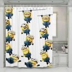 hanging minions animation movie shower curtains 0