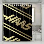hans formula one gold shower curtains 0