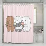 happiness we bare bears shower curtains 0