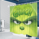 happy christmas the grinch shower curtain 0