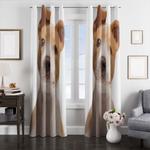 happy dog window curtains 0