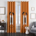 happy face the amazing world of gumball window curtains 0