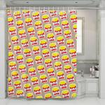 happy fried fries food shower curtains 0