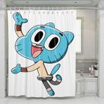 happy gimball shower curtains 0