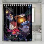 happy gravity falls shower curtains 0