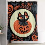 happy halloween shower curtain 0