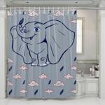 happy pretty dumbo disney shower curtains 0