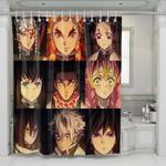 hashira demons slayer shower curtains 0