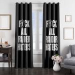 hate all raider haters football window curtain 0