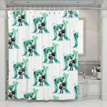 hatsune miko virtual anime singer shower curtains 0