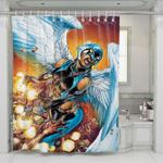 hawkgirl dc shower curtains 0