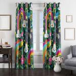 heart emoticons with fauna window curtain 0