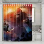 helicopter kong skull island shower curtains 0