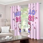 hello kitty 2022 curtains blackout window drapes for room decoration 0