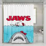 hello kitty x jaws shower curtains 0