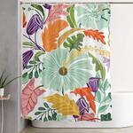 hello tropical shower curtain 0
