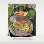henri matisse goldfish 1911 goldfishes artwork men women youth shower curtain 0
