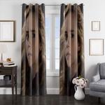 hermione with soft color window curtains 0