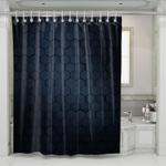 hexagon 3d pattern dark shower curtains 0