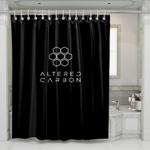 hexagon altered carbon shower curtains 0