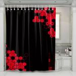 hexagon nerv arena evangelion shower curtains 0