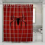 hexagon suit of spiderman shower curtains 0
