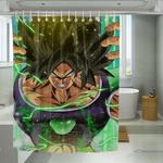 higher of broly dragon ball shower curtains 0