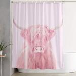 highland cow shower curtain 0