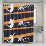 hinata shoyo jumping fly high shower curtains 0