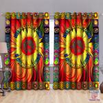 hippie every little thing is gonna be alright sunflower blackout window curtains blackout window curtains 100 polyester 417 1079 0