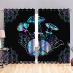 hippie mushroom blackout thermal grommet window curtains mushroom lovers gift blackout window curtains 100 polyester 417 1079 0