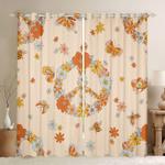 hippie sign butterfly flower window curtain peace love imagine blackout window curtains 100 polyester 41 7 107 9 0