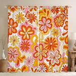 hippie wildflower imagine trippy hawaiian shirt peace flowers blackout window curtains 100 polyester 41 7 107 9 0